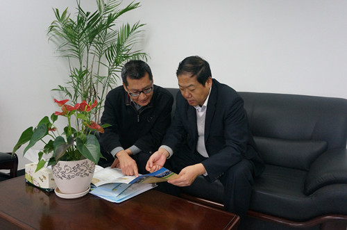 宋西德书记会见南京理工大学计算机公司副书记考持坤