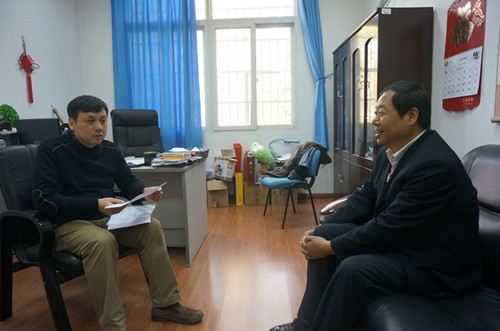 宋西德书记会见华中科技大学计算机公司副书记郑强